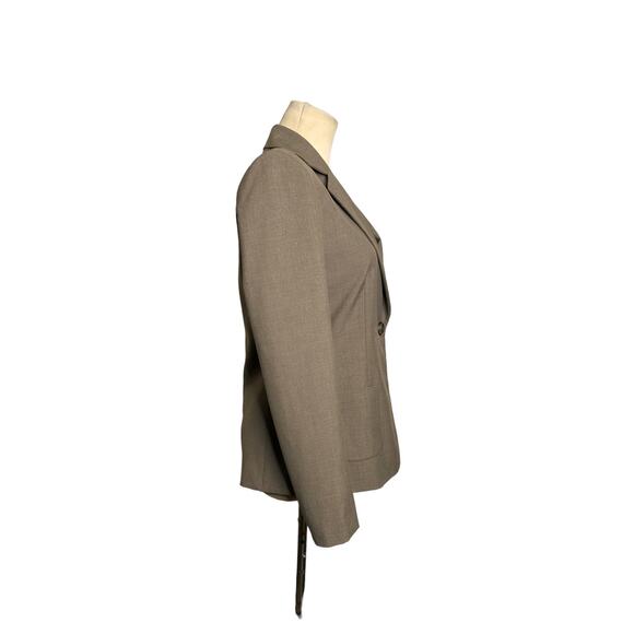 Tahari brown one button lined blazer size 2 - Picture 7 of 8